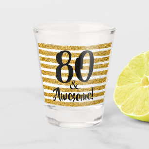 Copo De Shot 80 e Incrível Faux Glitter Stripe Personalizado