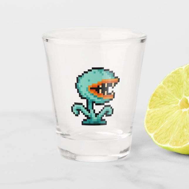 Copo De Shot 8-bit Retro Flytrap (Frente)