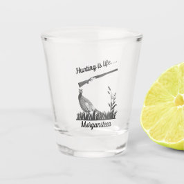 Copo De Shot A caça personalizada é faisão vital e espingarda