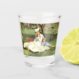 Copo De Shot A família Monet em seu jardim Edouard Manet