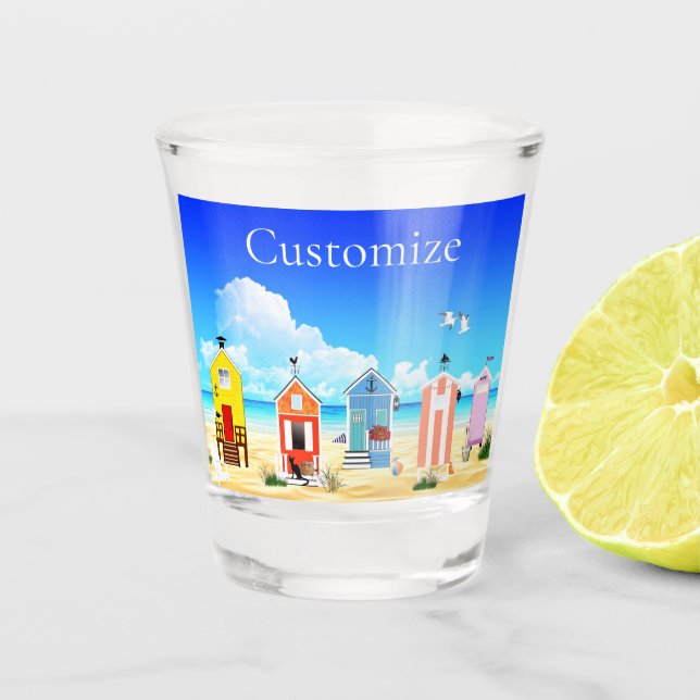 Copo De Shot A praia fina e elegante arranca o trovão (Frente)