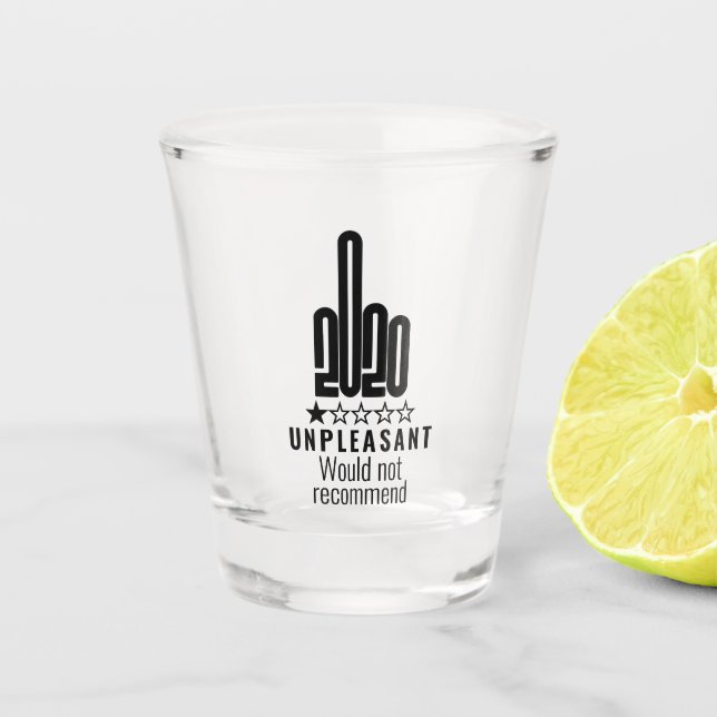 Copo De Shot A Revisão Personalizada Do Dedo Médio 2020 Não Ser (Frente)
