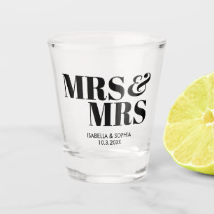 Copo De Shot A Sra. e Sra. Personalizada Vidro De Vidro Persona