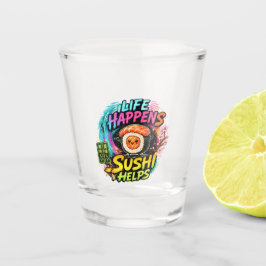 Copo De Shot A vida acontece Sushi ajuda