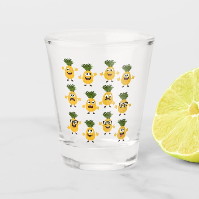 Copo De Shot abacaxi (Frente)