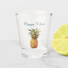 Copo De Shot Abacaxi tropical feliz