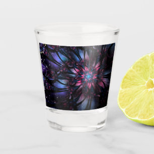 Copo De Shot Abstract fractal flower design.