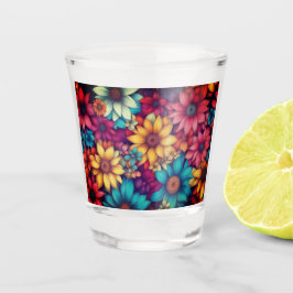 Copo De Shot Abstrato Bonito Colorida nº 33 -