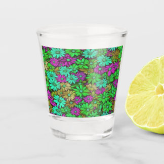 Copo De Shot Abstrato Coloridos Visitas #27