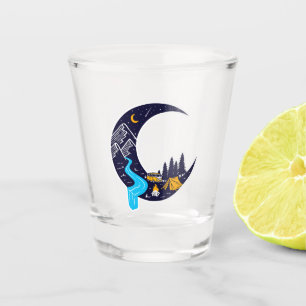 Copo De Shot Acampamento Crescent Moon Adventure