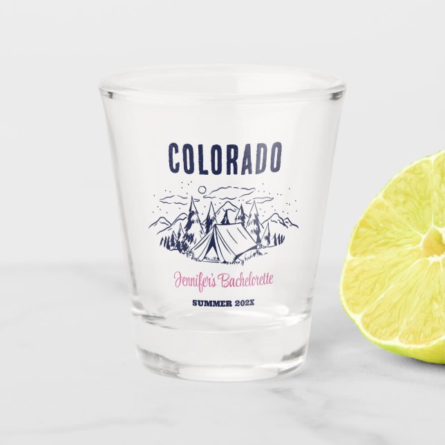 Copo De Shot Acampamento Personalizado de Viagem de Meninas de  (Frente)