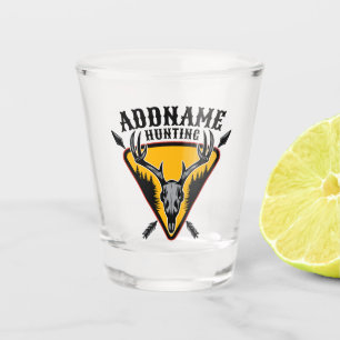 Copo De Shot ADICIONE NOME Caça de Veado com Crânio de Alce e G