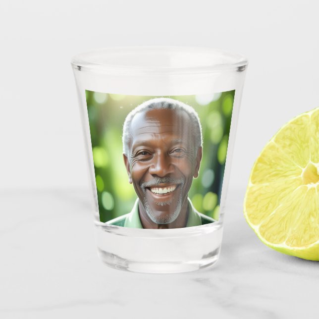 Copo De Shot Adicione sua própria foto (Frente)