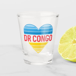 Copo De Shot Adoro a República Democrática do Congo, o Coração