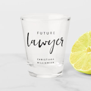 Copo De Shot Advogado Futuro Elegante Personalizado