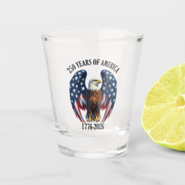 Copo De Shot Águia Americana Patriótica 250 Anos 1776-2026