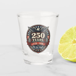 Copo De Shot Águia Emblemática do Aniversário Patriótico Améric