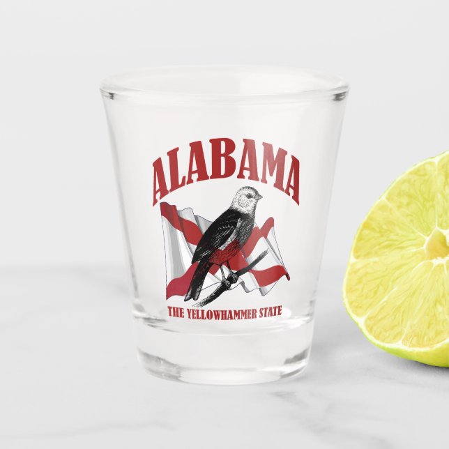 Copo De Shot Alabama, Yellowhammer State (Frente)