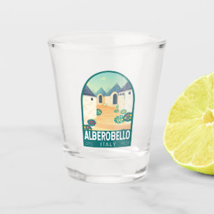 Copo De Shot Alberobello Itália Viagem Art Vintage