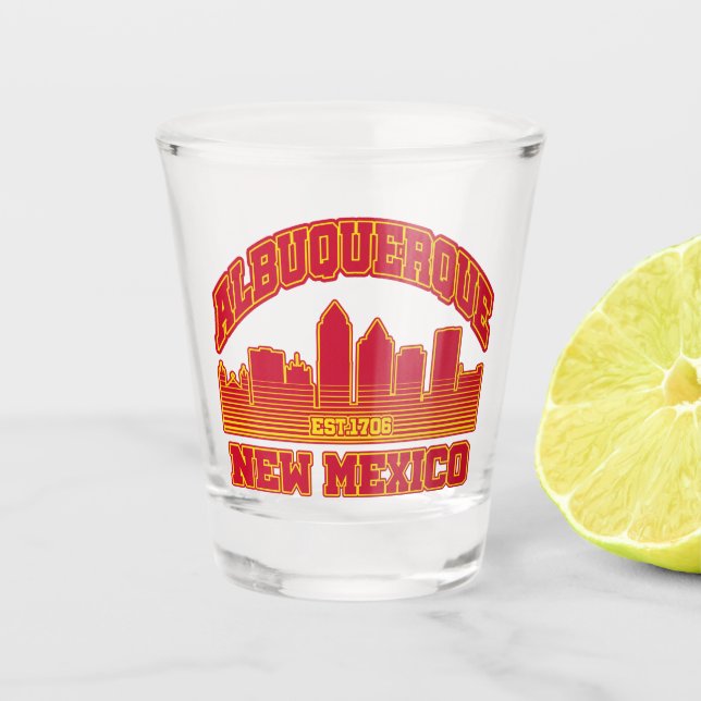 Copo De Shot Albuquerque,Novo México (Frente)