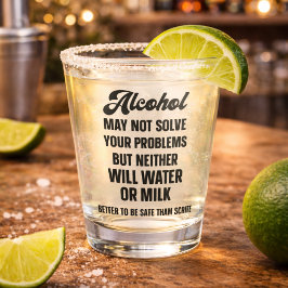 Copo De Shot Álcool Engraçado Pode Não Resolver Seus Problemas