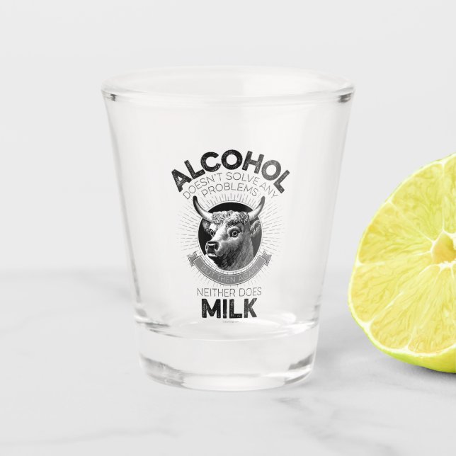 Copo De Shot Álcool vs. Leite (Frente)