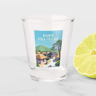 Copo De Shot Aldeia Folclórica Hahoe Coreia do Sul