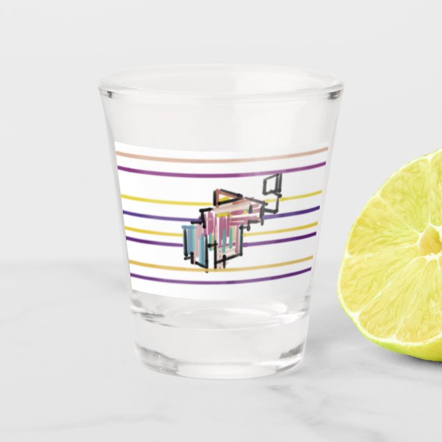 Copo De Shot Alegria de verão da pesca (Frente)