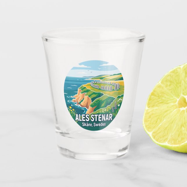 Copo De Shot Ales Stenar Suécia (Frente)