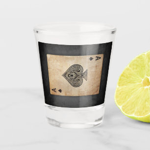 Copo De Shot Almofada de lançamento do ás de espadas