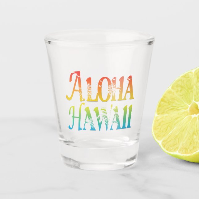 Copo De Shot Aloha Hawaii (Frente)