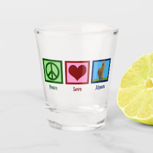 Copo De Shot Alpaca de amor pela paz