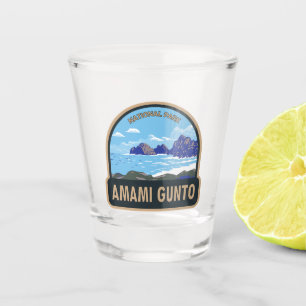 Copo De Shot Amami Gunto National Park Japão Viagem Art Vintage