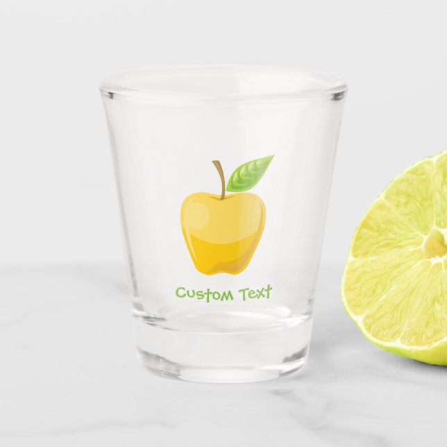 Copo De Shot Amarelo Apple (Frente)