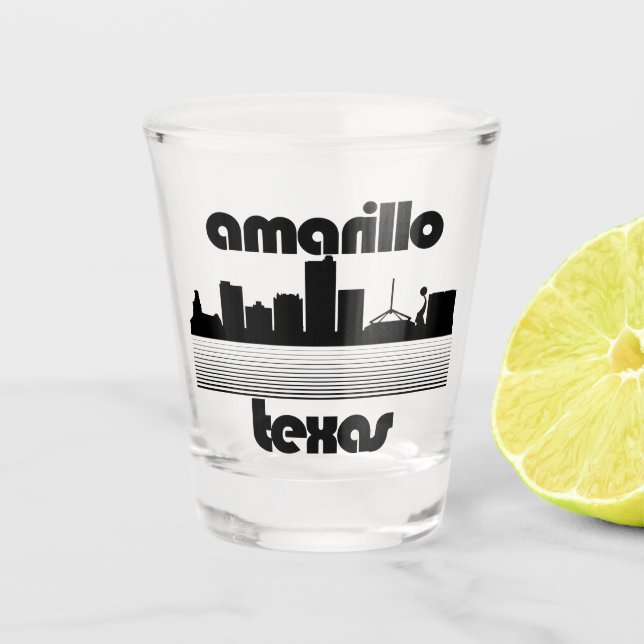 Copo De Shot Amarillo Texas (Frente)