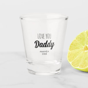 Copo De Shot Ame Você 'Pai' Colagem Personalizada De Fotos