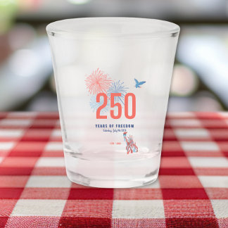 Copo De Shot América 250º Aniversário 1776 2026 Patriótico