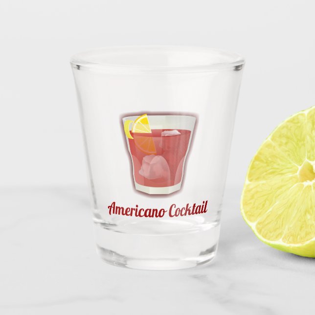 Copo De Shot Americano Cocktail Shot Glass (Frente)