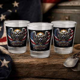 Copo De Shot Americano Patriótico 4 de Julho & América 250