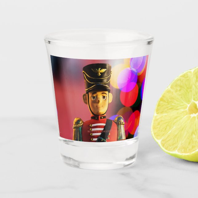 Copo De Shot Amigo soldadinho de brinquedo clássico de Natal do (Frente)