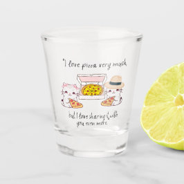 COPO DE SHOT AMO PIZZA MUITO, GATOS