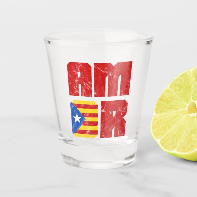 Copo De Shot Amor Catalão, Bandeira de Independência Catalã (Frente)