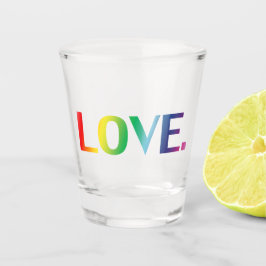 Copo De Shot Amor, orgulho lgbt lgbtq gay quedas cores do arco-