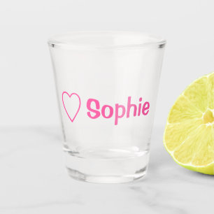 Copo De Shot Amor Sophie Heart Sophie (Nome Personalizado)