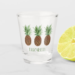 Copo De Shot Ananás Tropical de pré-disquete personalizado