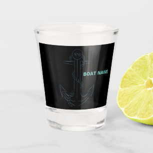 Copo De Shot Ancoragem Náutica Capitão Adicionar Nome Shot Gl S