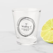 Anéis Pretos de Casamento com Coração e Logotipo d