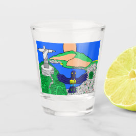 Copo De Shot Animais do Mundo, Brasil: Hyacinth Macaw