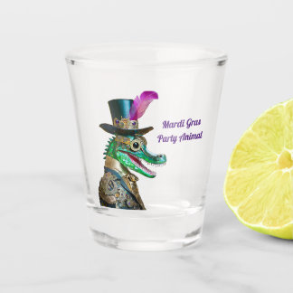 Copo De Shot Animal de festa Steampunk do Mardi Gras Jacaré