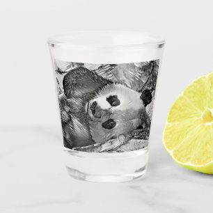 Copo De Shot AnimalArtBW_Panda_002